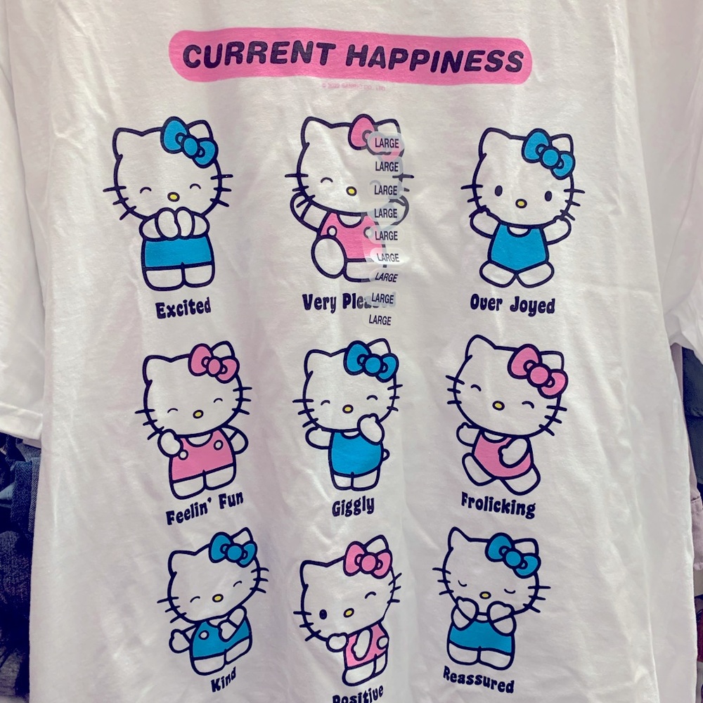 Hello Kitty current happiness tee / t-shirt